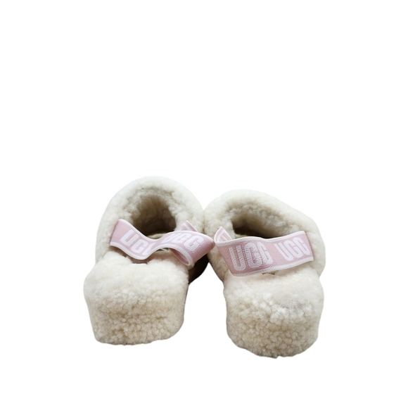 UGG Women's Fluff Yeah Plush Sandals White- 8 - Picture 5 of 7